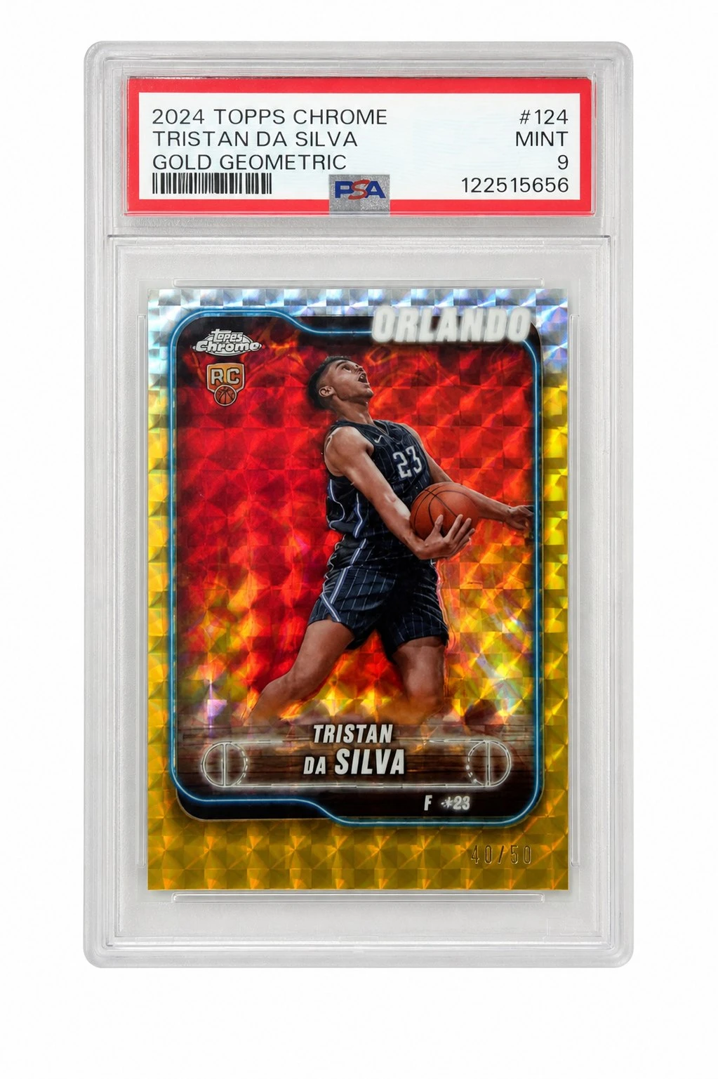 2024 Topps Chrome Tristan Da Silva Gold Geometric
