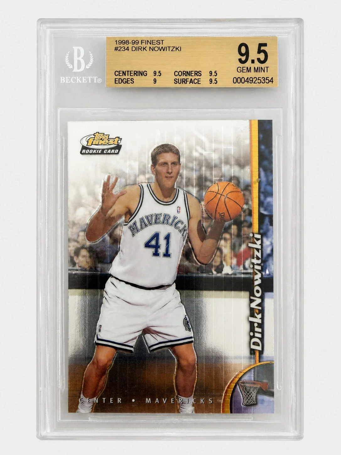 1998-99 Finest #234 Dirk Nowitzki BGS 9.5
