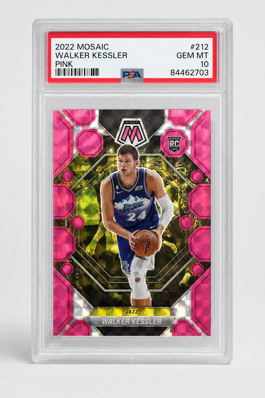 2022, Panini/Mosaic, Pink, Walker Kessler, #212