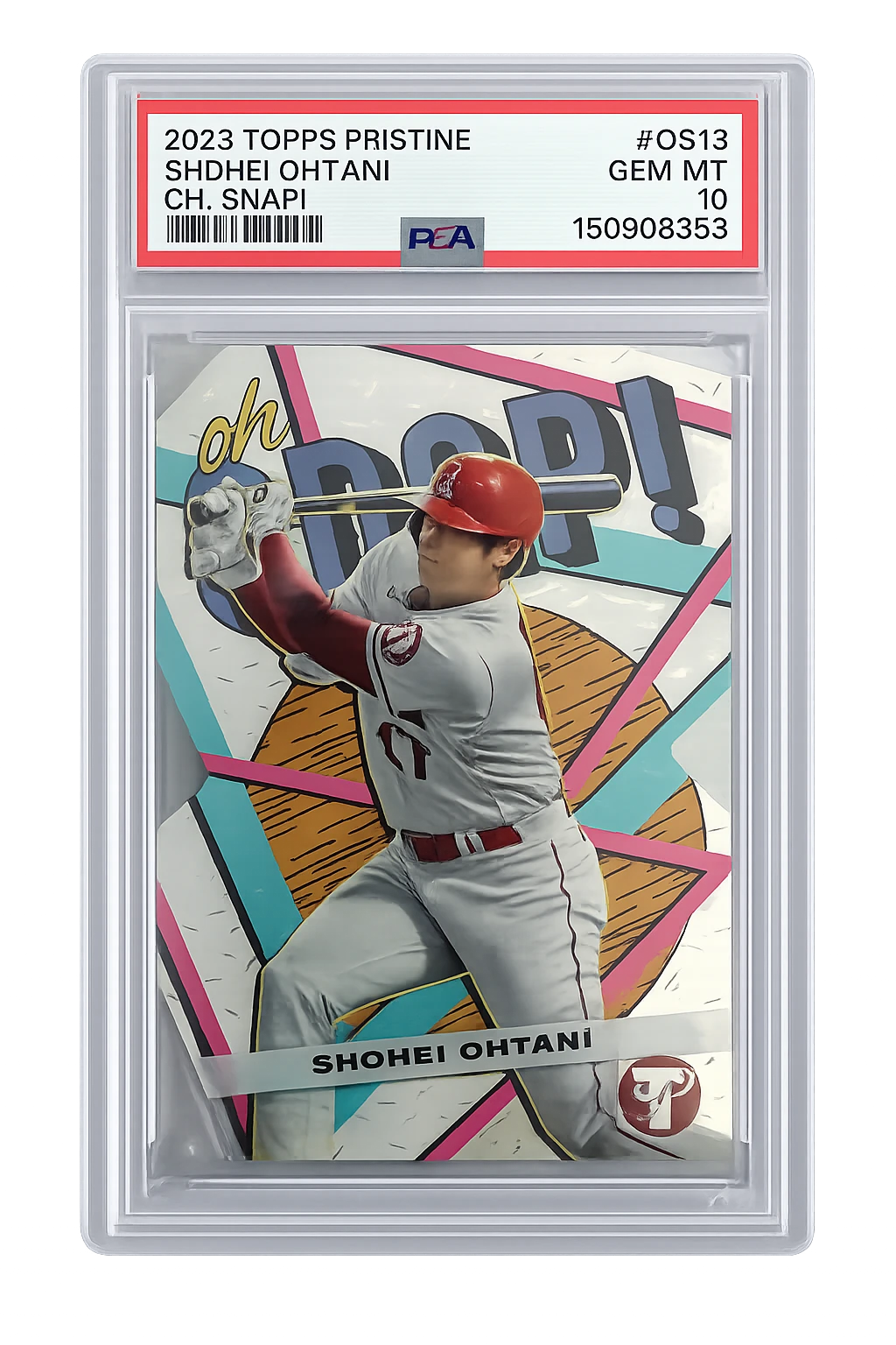 2023 Topps Pristine, Shohei Ohtani, CH. SNAP! PSA 10
