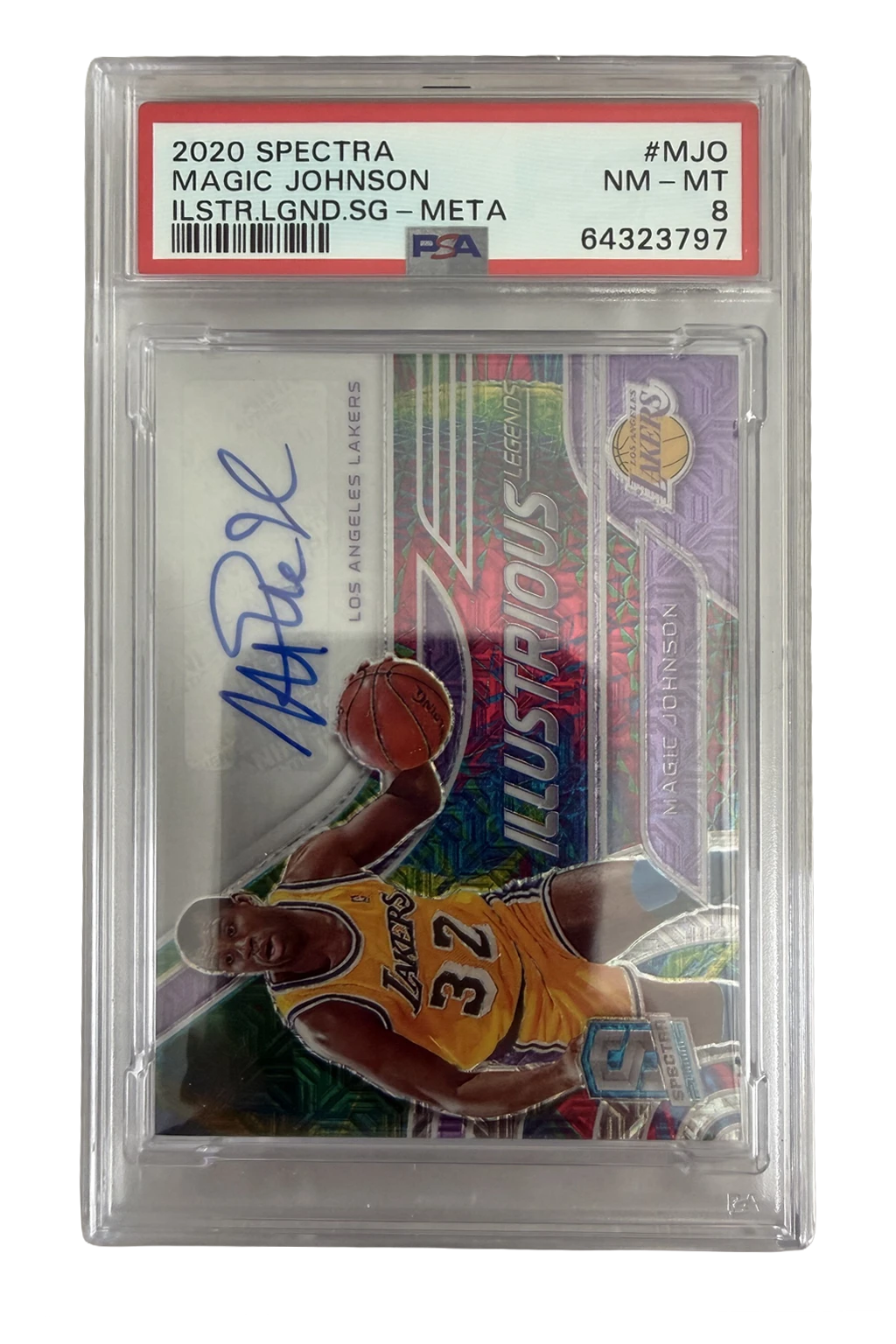 2020, Panini/Spectra, Insert, Magic Johnson, #MJO PSA 8